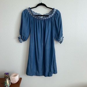 Trina Turk Chambray Blue Dress small NWOT